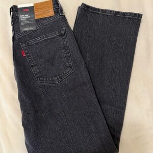Levi's Ribcage Straight Ankle Jeans - Black